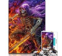 Puzzles for Teenagers 1000 Pieces Skeleton Warrior,Educational Games Home Decoration for Is Ideal As A Gift for The Whole Family (75x50cm)