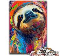 Puzzles for Teenagers 1000 Pieces Sloth Colourful 1000 Pieces for Adults,is Ideal As Gifts for The Whole Family Suitable for And 14 (38x26cm)