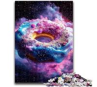 Puzzles for Teenagers 1000 Pieces Smoke Donut 1000 Pieces for Teenagers,Staycation Kill Time with Fully Interlocking Randomly Shaped Pieces (50x75cm)