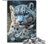 Puzzles for Teenagers 1000 Pieces Snow Leopard Educational Family Game Deal As Gifts for The Whole Family for And Age 14 Years Up 50x75cm