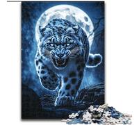 Puzzles for Teenagers 1000 Pieces Snow Leopard, Toy Intellectual Game Enhance Love between Couples for Ages 14+ 50x75cm