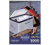 Puzzles for Teenagers 1000 Pieces Snowman Adult Jigsaw Puzzle Family Game Pattern Assembly Fun at Home Activities, 70x50cm/1000pcs