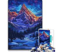 Puzzles for Teenagers 1000 Pieces Snowy Mountain Splendor Tough Challenge Gifts Ideas for And from 14 Years And over (size 38x26cm)