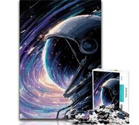 Puzzles for Teenagers 1000 Pieces Space Astronaut,Educational Games Home Decoration Educational Game for Birthday,Chrismas (75x50cm)