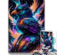 Puzzles for Teenagers 1000 Pieces Space Raven 1000 Pieces for Teenagers,with Matching Poster And Trivia Sheet for And Age 14 Years Up 38x26cm