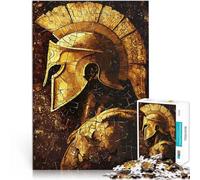 puzzles for teenagers 1000 pieces Spartan Warrior Mosaic Lernspiele DIY Spielzeug mit passendem Poster und Quizblatt52x38cm