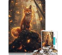 Puzzles for Teenagers 1000 Pieces Spirit Fox,Educational Games Home Decoration for Is Ideal As A Gift for The Whole Family (75x50cm)