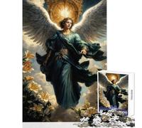 Puzzles for Teenagers 1000 Pieces St. Gabriel Is An Angel Who Serves As A Messenger for God Educational Toy Gift For Birthdays Family Game Wishlist with Santa Claus Size 38x26cm
