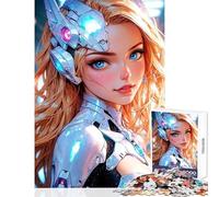 Puzzles for Teenagers 1000 Pieces Stacey Starlight - Space Adventurer Brain Teaser Game Staycation Kill Time Home Decoration Toys Parent-child Interaction (50x75cm)