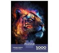 Puzzles for Teenagers 1000 Pieces Star Tiger Adult Jigsaw Puzzle Family Game Pattern Assembly Fun at Home Activities, 52x38cm/1000pcs