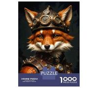 Puzzles for Teenagers 1000 Pieces Steampunk Fox Costume for Men Jigsaws for Adults Hands-on Game Difficult Hard Fun at Home Activities, 70x50cm/1000pcs