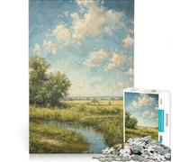 Puzzles for Teenagers 1000 Pieces Summer Fields, Fun Games, Interesting Stress Reduction, Every Piece Is Unique 38x26cm