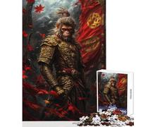 Puzzles for Teenagers 1000 Pieces Sun Wukong The Monkey King Educational Games Perfect Decoration DIY Toys Parent-child Interaction (38x26cm)