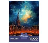 Puzzles for Teenagers 1000 Pieces Sunrise in Amsterdam Jigsaws for Adults Fun Games But Fun And Humorous Christmas Birthday Gifts 70x50cm/1000pcs
