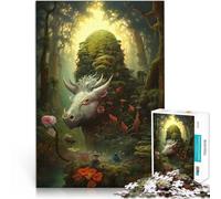 puzzles for teenagers 1000 pieces Surreal Giant Forest Hog 3 Präzisionsschnitt Verbessern Sie das Gedächtnis52x38cm
