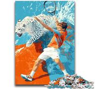 Puzzles for Teenagers 1000 Pieces Tennis Players 1000 Piece Jigsaw,Learning Educational Toys Family Games Gifts for Friends And Family (50x75cm)
