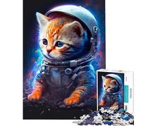Puzzles for Teenagers 1000 Pieces That Cats From Outer Space Fun Activities at Home Tough Challenge Anti-Stress Toys for 14+ Puzzle Game Offered (38x52cm)