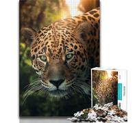 Puzzles for Teenagers 1000 Pieces The Amazon Leopard Teenager Puzzles,is Ideal As Gifts for The Whole Family Suitable for And 14 (size 75x50cm)