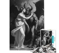 Puzzles for Teenagers 1000 Pieces The Beauty And The Devil for Birthday, Chrismas Perfect Decoration Handson Game for Ages 14 And over (50X75cm)