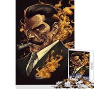 Puzzles for Teenagers 1000 Pieces The Infernal Gentleman DIY Toys Great Gift for Games Brain Teaser Game Fun at Home Activities, Size 38x52cm