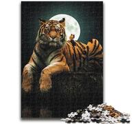Puzzles for Teenagers 1000 Pieces The Tiger And Squirrel Challenging To Complete But Fun And Humorous Educational Game for Birthday 50x75cm