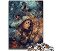 Puzzles for Teenagers 1000 Pieces The Wolf And The Girl Challenging Game And Family Play for Is Ideal As A Gift for The Whole Family 50x75cm