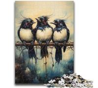 Puzzles for Teenagers 1000 Pieces Three Birds Family Game Stress Reliever Difficult Challenge Secret Santa Gifts 26x38cm
