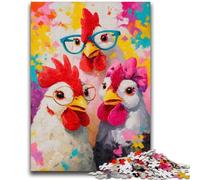 Puzzles for Teenagers 1000 Pieces Three Cocks Suitable for Ages 14 And Up Challenging Game Great Gift for Gaming 50x75cm