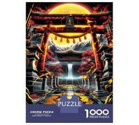 Puzzles for Teenagers 1000 Pieces Torii Gate Waterfall Jigsaws for Adults Fun Games But Fun And Humorous Christmas Birthday Gifts 70x50cm/1000pcs