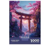 Puzzles for Teenagers 1000 Pieces Tranquil Torii Horizon Puzzles for Adults Relaxing Games But Fun And Humorous Fun Activities at Home 38x26cm/1000pcs