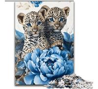 Puzzles for Teenagers 1000 Pieces Two Leopards, for Age 14+ Suitable for Couples Fun at Home Activities, Birthday Present,Travel Gifts (size 26x38cm)