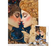 Puzzles for Teenagers 1000 Pieces Two Lovers Eternal Love Educational Game Pattern Assembly DIY Toys Birthday Present,Travel Gifts, (38x26cm)