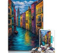 Puzzles for Teenagers 1000 Pieces Venice, Italy Adult Puzzles,Decompressing Intellectual Educational Toy Birthday Gift 38x26cm