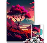 Puzzles for Teenagers 1000 Pieces Vibrant Retro Scene Teenager Jigsaw,Educational Games Home Decoration Suitable for Desktop Decoration (size 75x50cm)