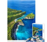 Puzzles for Teenagers 1000 Pieces View at Sea Aesthetic Brain Teaser Game Staycation Kill Time Home Decoration Toys Parent-child Interaction (50x75cm)