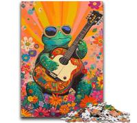 Puzzles for Teenagers 1000 Pieces Vintage Guitar Brain Intelligence Challenge Addictive Toys Funny Gift for Ages 14+ 26x38cm