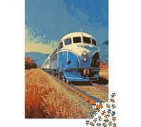 Puzzles for Teenagers 1000 Pieces Vintage Train Journey Puzzles for Adults Relaxing Games But Fun And Humorous Fun Activities at Home 38x26cm/1000pcs