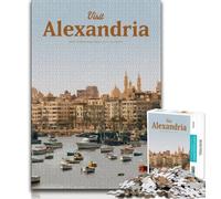 Puzzles for Teenagers 1000 Pieces Visit Alexandria,Educational Games Home Decoration for Is Ideal As A Gift for The Whole Family (75x50cm)