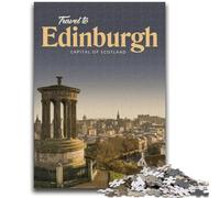 Puzzles for Teenagers 1000 Pieces Visit Edinburgh Challenging To Complete But Fun And Humorous Educational Game for Birthday (size 50x75cm)