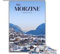 Puzzles for Teenagers 1000 Pieces Visit Morzine, Challenging Game Toys Wall Decoration Unique Birthday And Xmas Gifts 50x75cm