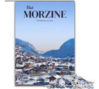 Puzzles for Teenagers 1000 Pieces Visit Morzine, Decompressing Intellectual Educational Toy Birthday Present, Gifts 26x38cm