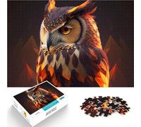 puzzles for teenagers 1000 pieces Warm Low Poly Owl Geschenke zum Suchbegriff: "Herausfordernde Spiele" Wanddekoration75x50cm