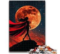 Puzzles for Teenagers 1000 Pieces Warrior Girl Under The Moon for Educational Game Challenge Toy for Is Ideal As A Gift for The Whole Family 50x75cm