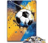 Puzzles for Teenagers 1000 Pieces Watercolor Football 1000 Pieces for Adults,is Ideal As Gifts for The Whole Family Suitable for And 14 (50x75cm)