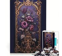 Puzzles for Teenagers 1000 Pieces Waterlilies Stained Glass Impossible Game Birthday Present Unique Birthday And Gifts 38x52cm