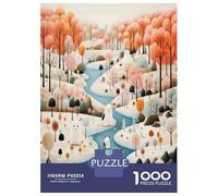 Puzzles for Teenagers 1000 Pieces Whimsical Winter Wonderland Jigsaw Puzzle Brain Teaser Game A Work of Art Unique Birthday And Xmas Gifts 70x50cm/1000pcs