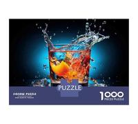 Puzzles for Teenagers 1000 Pieces Whiskey Splash with Ice Jigsaws for Adults Fun Games But Fun And Humorous Christmas Birthday Gifts 38x26cm/1000pcs