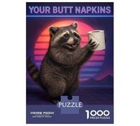 Puzzles for Teenagers 1000 Pieces Your Butt Napkins My Lady Jigsaws for Adults Hands-on Game Difficult Hard Fun at Home Activities, 52x38cm/1000pcs