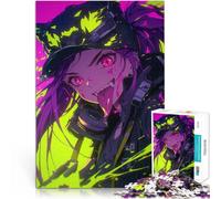 Puzzles for teenagers 2000 Piece Anime Girl with Cat Ears Lernspiele DIY Spielzeug Einzigartige Wohndekoration und Geschenke70x100cm