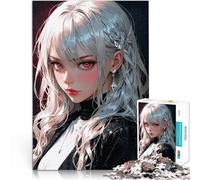 Puzzles for teenagers 2000 Piece Anime Girl with Silver Hair - Diamond Quizspiel Geschenke für Freunde und Familie70x100cm